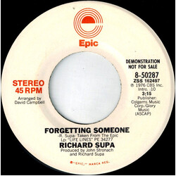 Richard Supa Forgetting Someone USED VINYL 7INCH 45 RPM PROMO STEREO MONO