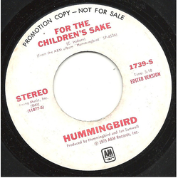 Hummingbird For The Children's Sake Vinyl 7" USED