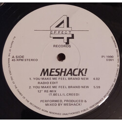 Meshack You Make Me Feel Brand New USED VINYL 12INCH 45 RPM STEREO