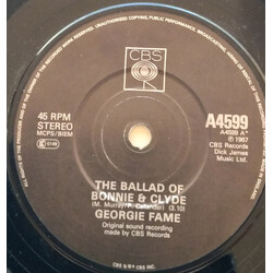 Georgie Fame The Ballad Of Bonnie & Clyde / Rosetta USED VINYL 7INCH 45 RPM REISSUE MONO