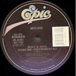 Mtume Body & Soul (Take Me) USED VINYL 12INCH 33 S RPM STEREO