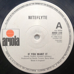Niteflyte If You Want It USED VINYL 12INCH