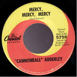 Cannonball Adderley Mercy, Mercy, Mercy USED VINYL 7INCH 45 RPM SINGLE