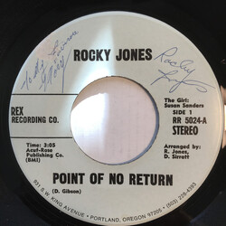 Rocky Jones (2) Point Of No Return / I'll Not Loose My Pride USED VINYL 7INCH 45 RPM STEREO