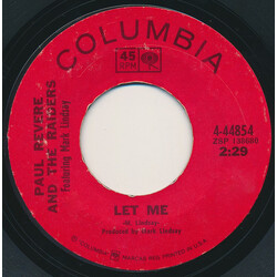Paul Revere & The Raiders / Mark Lindsay Let Me / I Don't Know USED VINYL 7INCH 45 RPM SINGLE