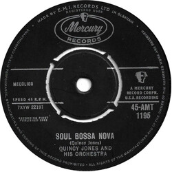 Quincy Jones And His Orchestra Soul Bossa Nova USED VINYL 7INCH 45 RPM SINGLE