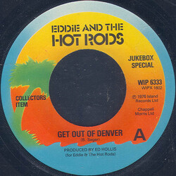 Eddie And The Hot Rods Get Out Of Denver / 96 Tears USED VINYL 7INCH 45 RPM JUKEBOX