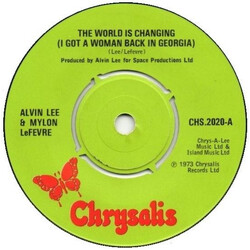 Alvin Lee / Mylon Lefevre The World Is Changing (I Got A Woman Back In Georgia) USED VINYL 7INCH 45 RPM SINGLE