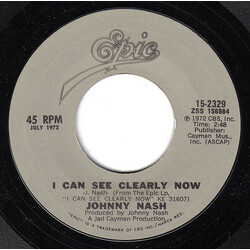 Johnny Nash I Can See Clearly Now / Stir It Up USED VINYL 7INCH 45 RPM SINGLE REISSUE STYRENE