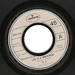 10cc Life Is A Minestrone USED VINYL 7INCH 45 RPM SINGLE