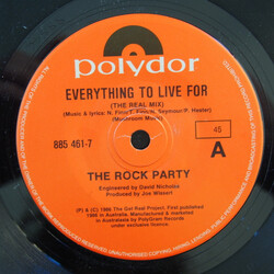 The Rock Party Everything To Live For USED VINYL 7INCH