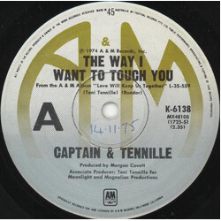 Captain And Tennille The Way I Want To Touch You USED VINYL 7INCH 45 RPM