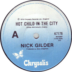 Nick Gilder Hot Child In The City USED VINYL 7INCH 45 RPM SINGLE