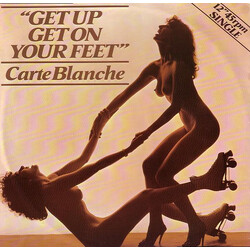 Carte Blanche (8) Get Up Get On Your Feet USED VINYL 12INCH SINGLE 45 RPM