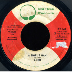 Lobo (3) A Simple Man USED VINYL 7INCH 45 RPM