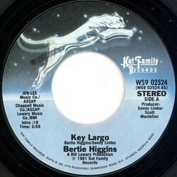 Bertie Higgins Key Largo USED VINYL 7INCH SINGLE 45 RPM
