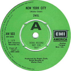 Walter Zwol New York City USED VINYL 7INCH 45 RPM SINGLE PROMO
