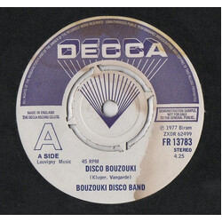 The Great Disco Bouzouki Band Disco Bouzouki USED VINYL 7INCH 45 RPM SINGLE PROMO