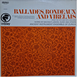 Ancient Instrument Ensemble of Zurich Ballades, Rondeaux and Virelais Vinyl LP USED