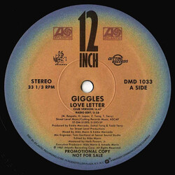 Giggles Love Letter USED VINYL 12INCH 33 S RPM PROMO