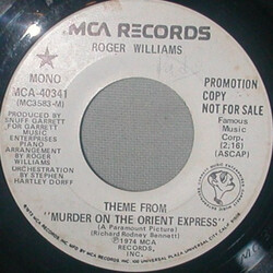 Roger Williams (2) Theme From "Murder On The Orient Express" USED VINYL 7INCH 45 RPM PROMO