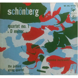 Juilliard String Quartet / Arnold Schoenberg Quartet No. 1 In D Minor, Op. 7 Vinyl LP USED