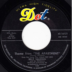 Billy Vaughn And His Orchestra Theme From "The Apartment" USED VINYL 7INCH 45 RPM