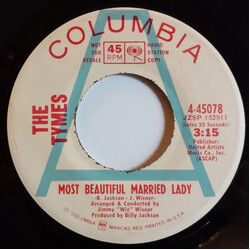 The Tymes Most Beautiful Married Lady USED VINYL 7INCH 45 RPM SINGLE PROMO