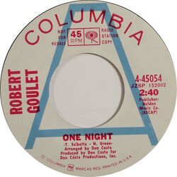 Robert Goulet One Night USED VINYL 7INCH 45 RPM PROMO MONO