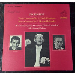 Sergei Prokofiev / Erich Leinsdorf / Erick Friedman / Lorin Hollander / Boston Symphony Orchestra Violin Concerto No. 1 & Piano Concerto No. 5 Vinyl L