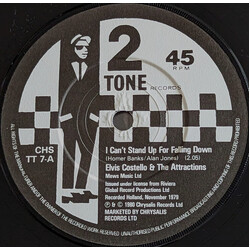 Elvis Costello & The Attractions I Can't Stand Up For Falling Down USED VINYL 7INCH 45 RPM SINGLE REPRESS