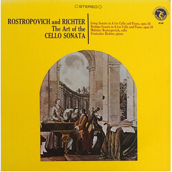 Mstislav Rostropovich / Sviatoslav Richter / Edvard Grieg / Johannes Brahms The Art Of The Cello Sonata Vinyl LP USED