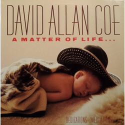 David Allan Coe A Matter Of Life... And Death Vinyl LP USED