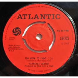 Clarence Carter Too Weak To Fight / Let Me Comfort You USED VINYL 7INCH 45 RPM SINGLE