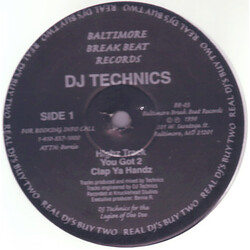 DJ Technics Clap Ya Handz / Tyme For Sum Aksion USED VINYL 12INCH 33 S RPM