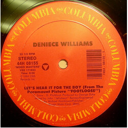 Deniece Williams Let's Hear It For The Boy / Free USED VINYL 12INCH 33 S RPM
