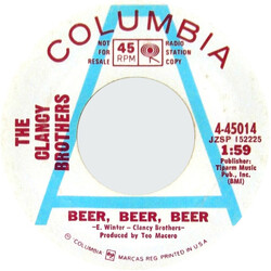 The Clancy Brothers Beer, Beer, Beer USED VINYL 7INCH 45 RPM PROMO STYRENE MONO