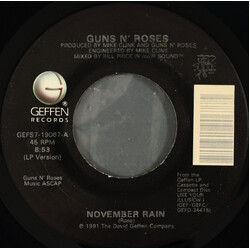 Guns N' Roses November Rain USED VINYL 7INCH 45 RPM SINGLE