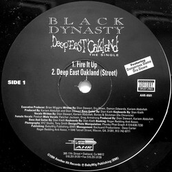 Black Dynasty Deep East Oakland USED VINYL 12INCH 33 S RPM SINGLE