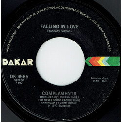 Complaments Falling In Love / Chickens USED VINYL 7INCH 45 RPM STYRENE