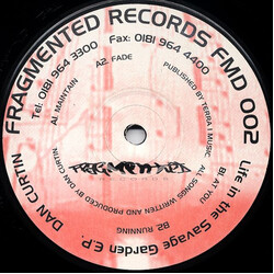 Dan Curtin Life In The Savage Garden E.P. USED VINYL 12INCH EP 33 S RPM