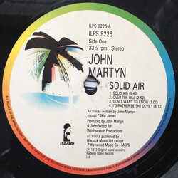 John Martyn Solid Air Vinyl LP USED