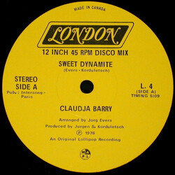 Claudja Barry Sweet Dynamite / Love For The Sake Of Love USED VINYL 12INCH 45 RPM