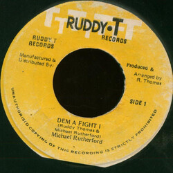 Michael Rutherford (2) Dem A Fight I USED VINYL 7INCH 45 RPM