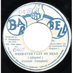 Cornell Campbell Wherever I Lay My Head USED VINYL 7INCH 45 RPM