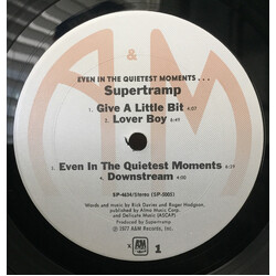 Supertramp Even In The Quietest Moments... Vinyl LP USED