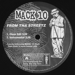 Mack 10 From Tha Streetz Vinyl 12" USED