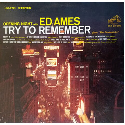 Ed Ames Opening Night With Ed Ames Vinyl LP USED