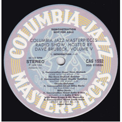 Various Columbia Jazz Masterpieces Radio Show Hosted By Dave Brubeck, Volume V Vinyl LP USED