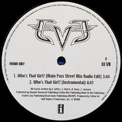 Eve (2) Who's That Girl? USED VINYL 12INCH 33 S RPM PROMO